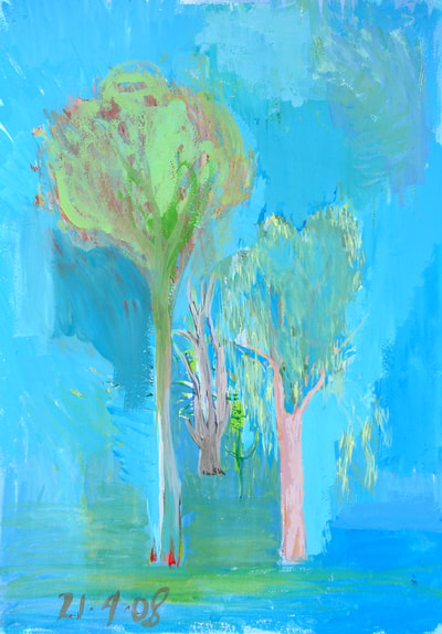 abbotsford blue gouache eucalyptus trees sketch blue green  by sue wellington-web.jpg